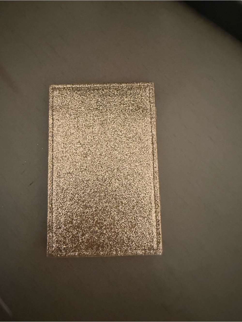 Glitter Card & Key Holder - Gold